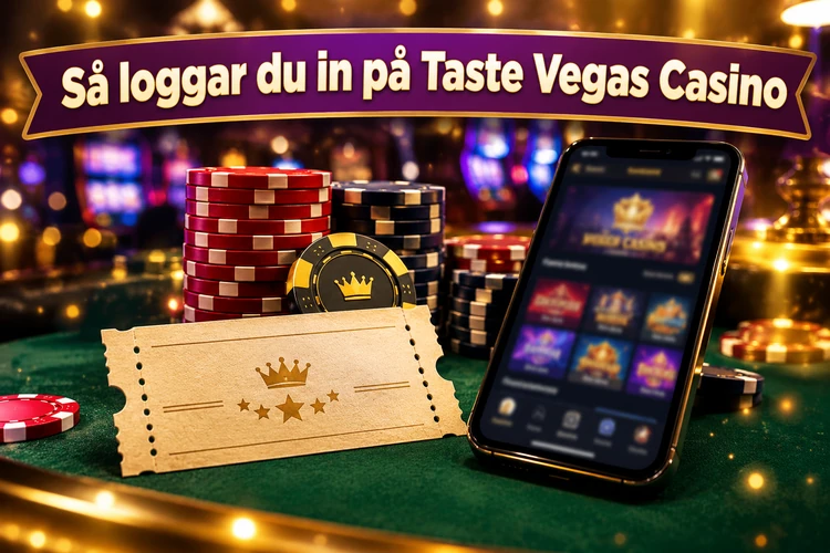 Så loggar du in på Taste Vegas Casino